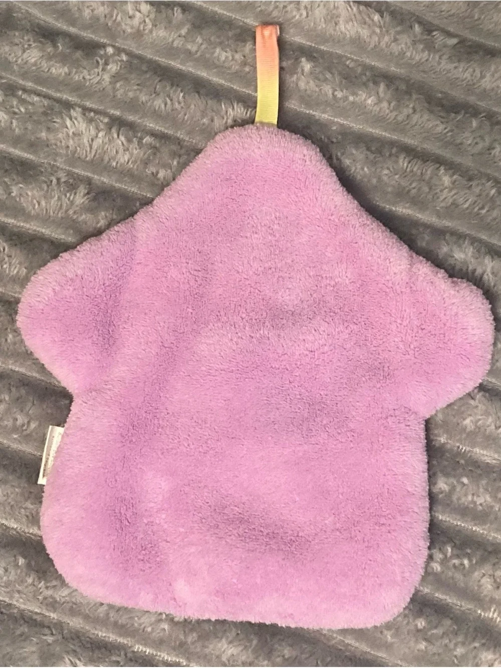 Plush Mushroom Chenille Baby Washcloth or Hand Towel in Pastels